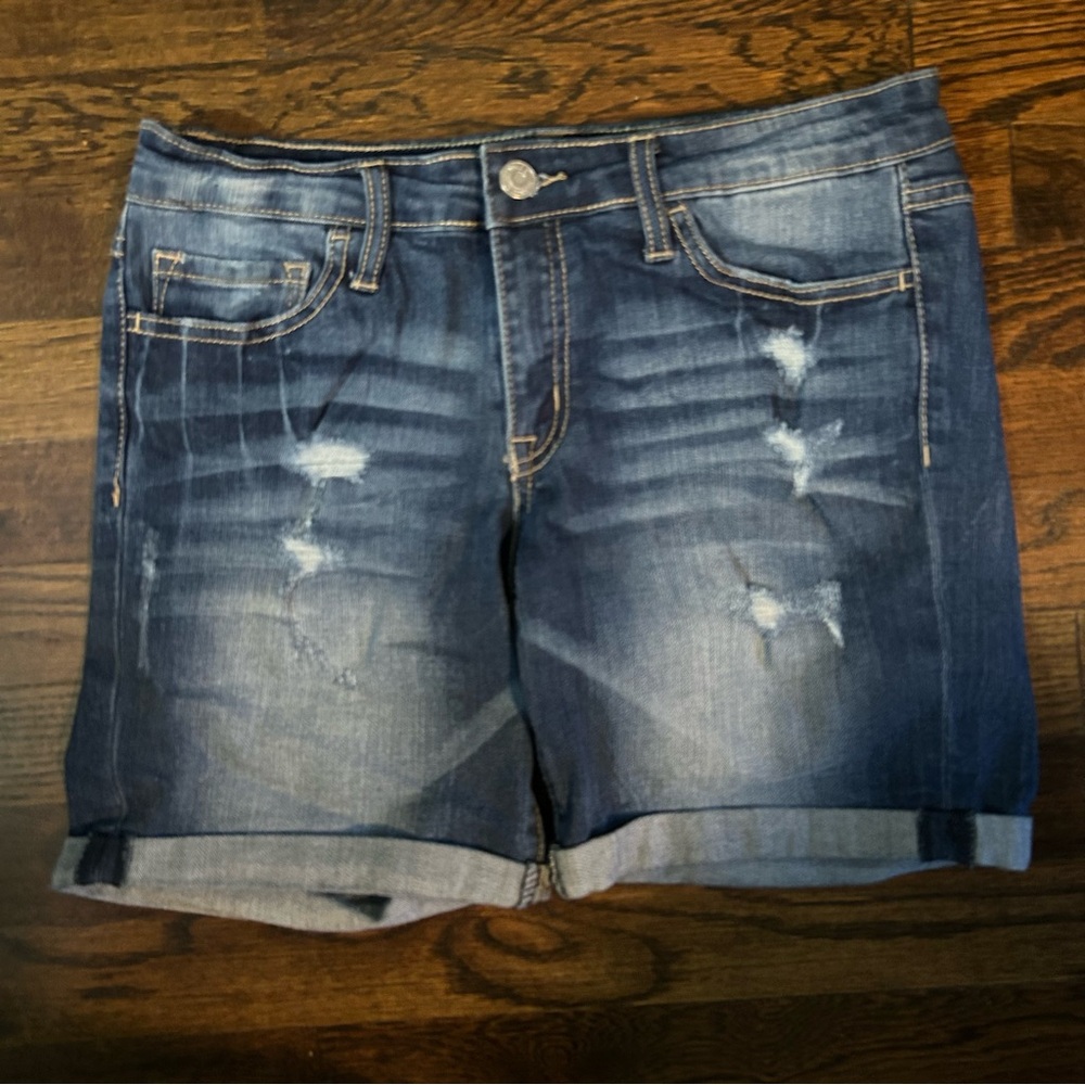 Klique B. Distressed Denim Shorts - Size 29